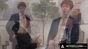 Heteroflexible Derek Kage fucks coworker Cristiano raw after caught jerking off