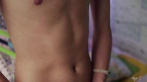 hot big dick latino magic c jerks with spit, cums inside a cup and lets it drip into his mouth to swallow his own cum