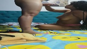 mi cunada con 42 anos me comio todo!