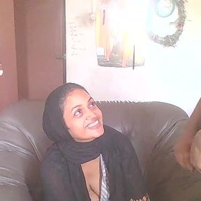 Behind the Scenes of Hijab Office MILF Had a Visitor Neighbor Boy