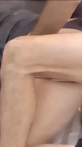 127 - Amateur Slut, Black Leather Pants, Gray Satin Shirt, Beige Satin Panties, High Heels, Panty Rubbing, Blowjob&hellip;   Clip 2