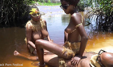 tribal african girls performing wild fucking ritual on