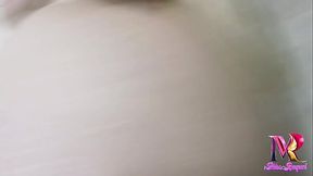 Big Booty Latina MILF Squirts and Fingers in Shower