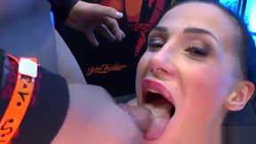 Banging and cums with facials on nicole love