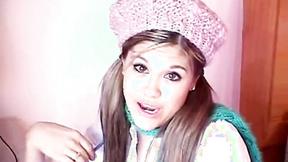 Teen Topanga studying & get bored Masturbating muff