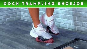Busting The Cum From Your Balls Under My Nike Super Reps (125) - Cock Cam - Cock Trampling Trainer CBT Shoejob