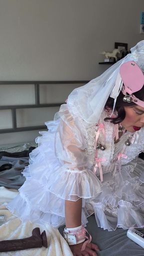 Sissy Bride Riding Her Doll