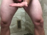 As Requested - Wearing Flip Flops During Shower Masturbation and Cum Eating Finish