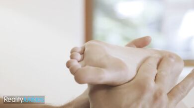 REALITYJUNKIES - Horny Brunette Seduces Her Masseur Into Giving Her A Deep, Intimate Pussy Massage