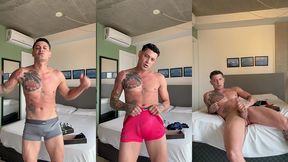 experimentando cueca depois eu me masturbei ate gozar