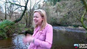 Secretary's White Tights Drenched in Waders Gone Wrong