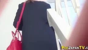 Japanese Goddesses Peeping – Wet Wild Toilet Fun!