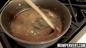 MILF Ariella Ferrera sucks her stepsons dick