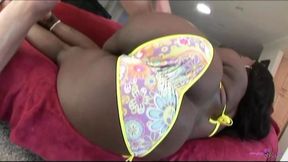 Feeding This Ebony BBW Is Much Easier Than Satisfying Her Pussy for This White Guy