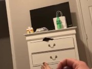 Tranny wears a strap-on (POV)