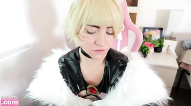 Y’shtola’s gagging lips take your load in Final Fantasy cosplay