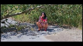 Milf Slut Got Caught Orgasming In The Woods