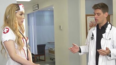 Fetish nurse shemale Angelina Please sucked and fucked too