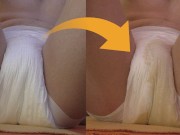 First time in a DIAPER, cute twink pisses himself!