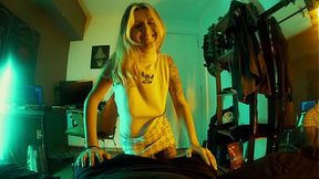 Sandy-haired intern twerks and rides coworker's BBC after work