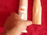 My new toys. My little clitoris. Секс игрушки  для анала Кроссдрессера