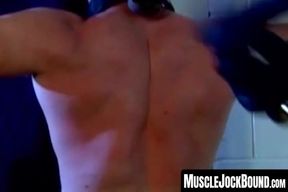 Hunk with bound blue balls endures intense and erotic BDSM domination