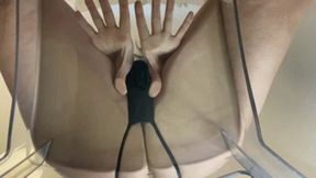 JUICY FARTS on a chair, testing the durability of a new chair - SEXY ass, REAL FARTS - mp4 HD