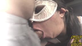 Goth Latina Emily Sex Queen rides and screams during POV sentones