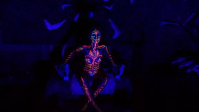 Happy Halloween - fluorescient Body painting