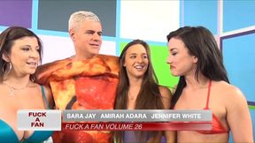 vince s dream come true w/ sara jay, jennifer white and amirah adara in fuck a fan!