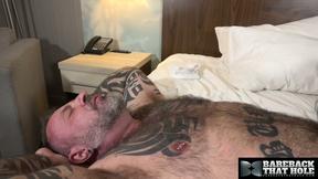 BAREBACKTHATHOLE Muscular Marc Angelo Fucks Tray Sweet Wet Ass