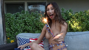 Big tits naked latin teen Dominique Lobito lets her personality shine