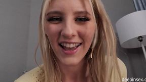 Melody Marks Gets Her Tight Pussy Pounded and Filled with Cum