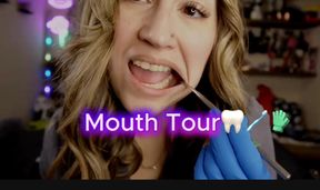 3 min Mouth Tour! Watch me give you a touch of my mouth with dental instruments and gloves! I give you a dental history as well 🧤🦷🪥