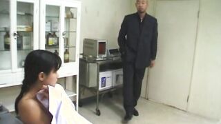 Japanese Doctor Masturbating caught and fucking