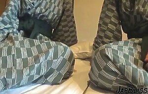 Homemade sex video with 2 japanese sluts!