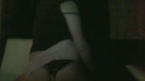 Amateur Russian webcam girl Sasha masturbates with dildo