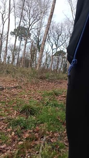 Fat Willi walks in the forest.