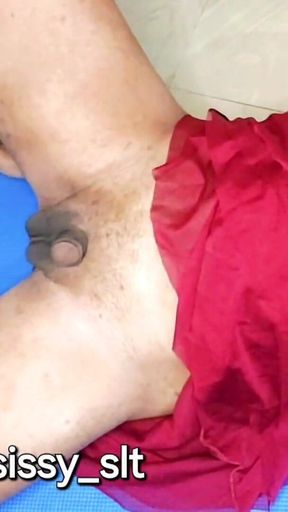 Smallest Dick Ever Shemale Horny Fuck and Try to Get Orgasm by Fucking Anal or by Rubbing Limp Little Clitty