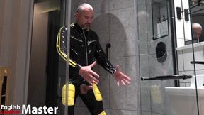 Uncut daddy in rubber pisses PREVIEW
