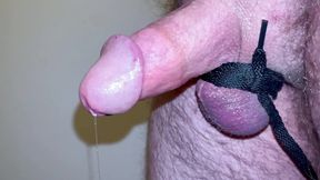 Massive Amount of Precum and Cum Shooting Out My Cock, Plus Bonus Double Cum Shot Eating at the End