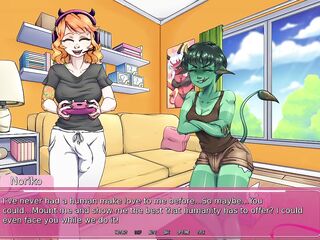 3 HAWT SUCCUBUS TEASE A FUTANARI GAMING ALSO HARD! - Demons Rise Up!