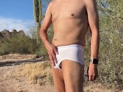 White Briefs and a Very Verbal Cumshot