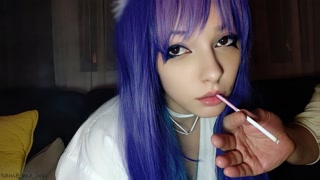 Hot Egirl being fed cigarette by stepdad (full vid on my 0nlyfans/ManyVids)