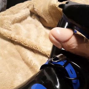 XPupLapis &ndash; HOT SHINY LATEX DILDO FOOTJOB, PAW JOB FETISH