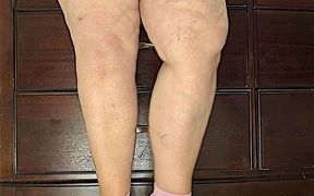 Woman in Dress No Panty Showing off Big Fat Pussy and Huge Ass After Returning Home After Getting Fucked by Strangers