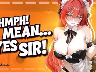 Tomboy Coworker Is Your HAWT Free-Use Maid - Throatfucking ASMR - Audio Hentai - Anal Impure Talk