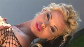 Caylian Curtis: The Ultimate Biker Fantasy in a Stunning Fishnet Solo Performance!