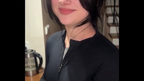 BIG DOSE FOR HER THROAT - SWALLOW AND GAGGING