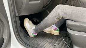 CAR PROBLEMS PEDAL PUMPING IN SNEAKERS - MP4 HD